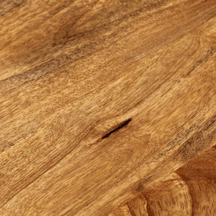 Tafelblad Rond Ø 60X2,5 Cm Massief Ruw Mangohout Mangohout (Eikenafwerking) 25 mm 60 cm
