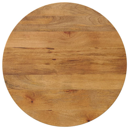 Tafelblad Rond Ø 80X2,5 Cm Massief Ruw Mangohout Mangohout (Eikenafwerking) 25 mm 80 cm