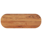 Tabletop oval 140x50x2.5 cm solid acacia wood