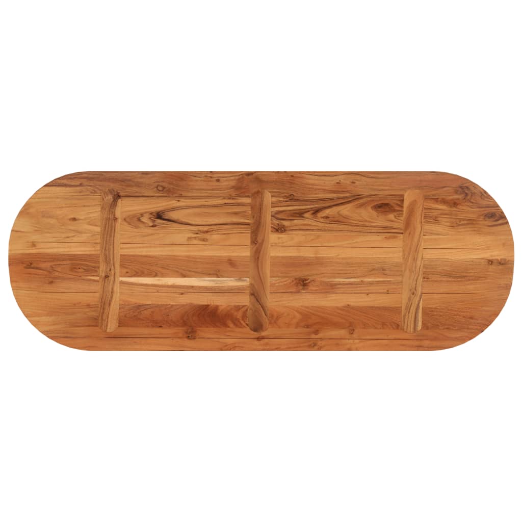 Tafelblad Ovaal 40X50X2,5 Cm Naturel 140 x 50 x 2.5 cm