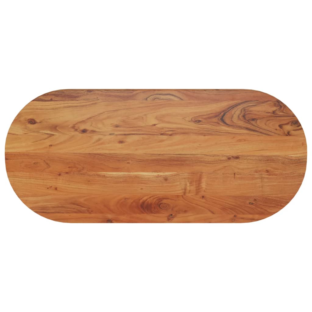 Tafelblad Ovaal 90X40X3,8 Cm Naturel 90 x 40 x 3.8 cm