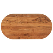 Tafelblad ovaal 100x50x3,8 cm massief acaciahout