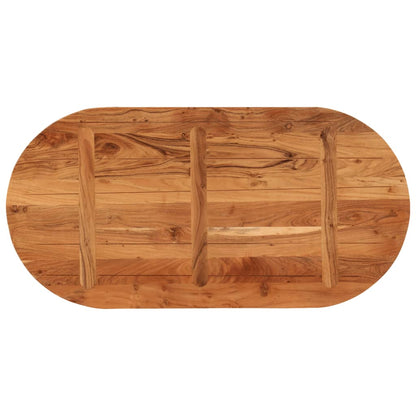 Tafelblad Ovaal 00X50X3,8 Cm Naturel 100 x 50 x 3.8 cm