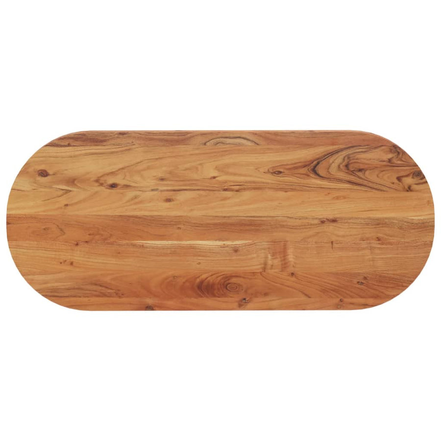 Tafelblad Ovaal 20X50X3,8 Cm Naturel 120 x 50 x 3.8 cm