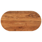 Tafelblad ovaal 120x60x3.8 cm massief acaciahout
