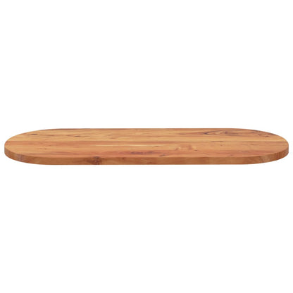 Tafelblad Ovaal 140X60X3,8 Cm Massief Acaciahout Acaciahout (Naturel) 38 mm 140 x 60 cm