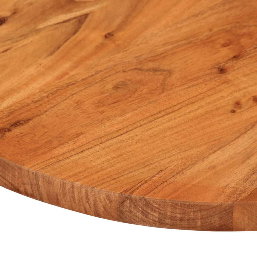 Tafelblad Ovaal 140X60X3,8 Cm Massief Acaciahout Acaciahout (Naturel) 38 mm 140 x 60 cm