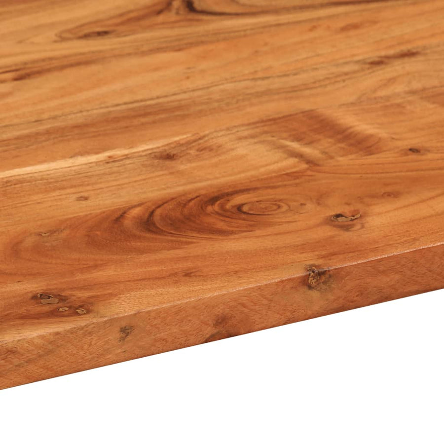 Tafelblad Ovaal 140X60X3,8 Cm Massief Acaciahout Acaciahout (Naturel) 38 mm 140 x 60 cm