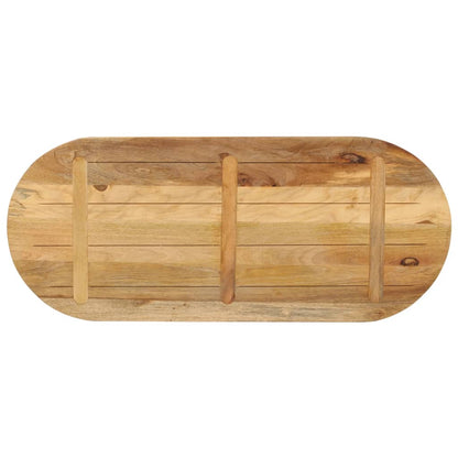Tafelblad Ovaal 110X40X3,8 Cm Massief Ruw Mangohout