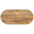 Tabletop oval 110x40x2.5 cm solid mango wood
