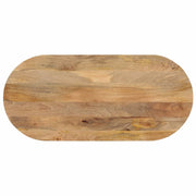Tafelblad ovaal 120x60x2,5 cm massief mangohout
