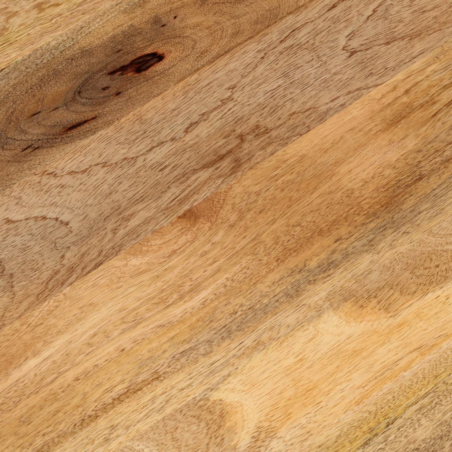 Tafelblad Ovaal 110X40X3,8 Cm Massief Mangohout Donkerbruin