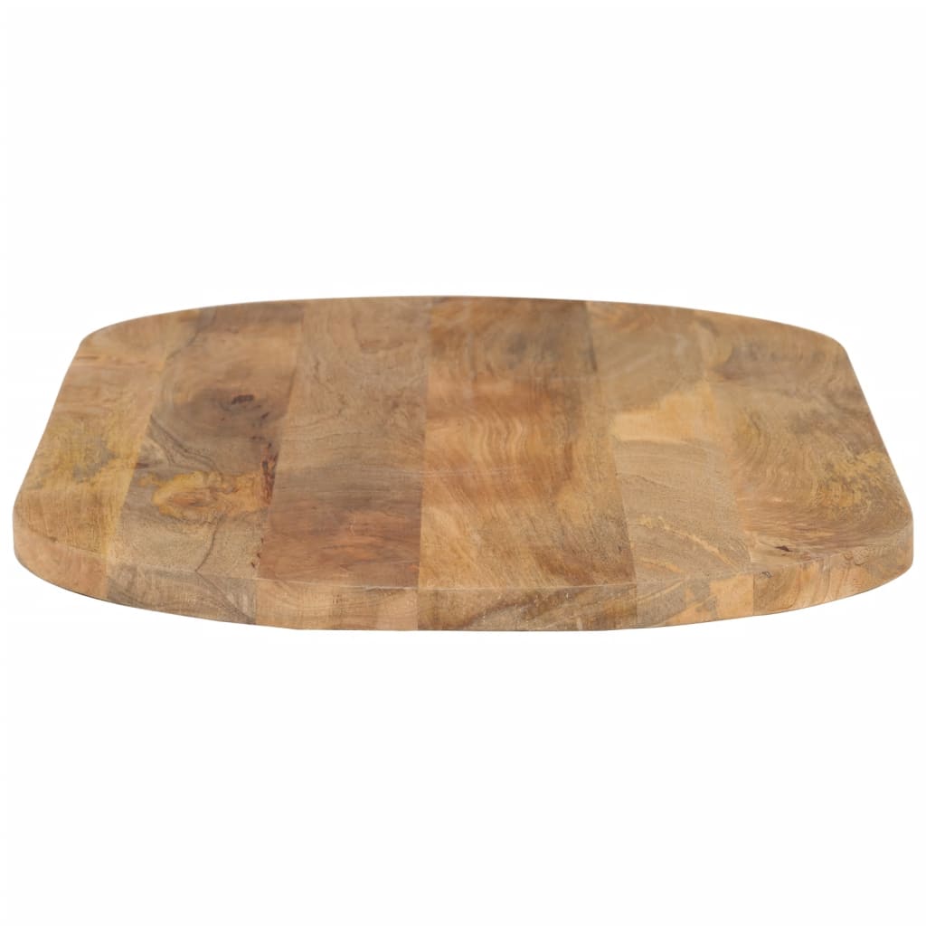 Tafelblad Ovaal 110X50X3,8 Cm Massief Mangohout Donkerbruin