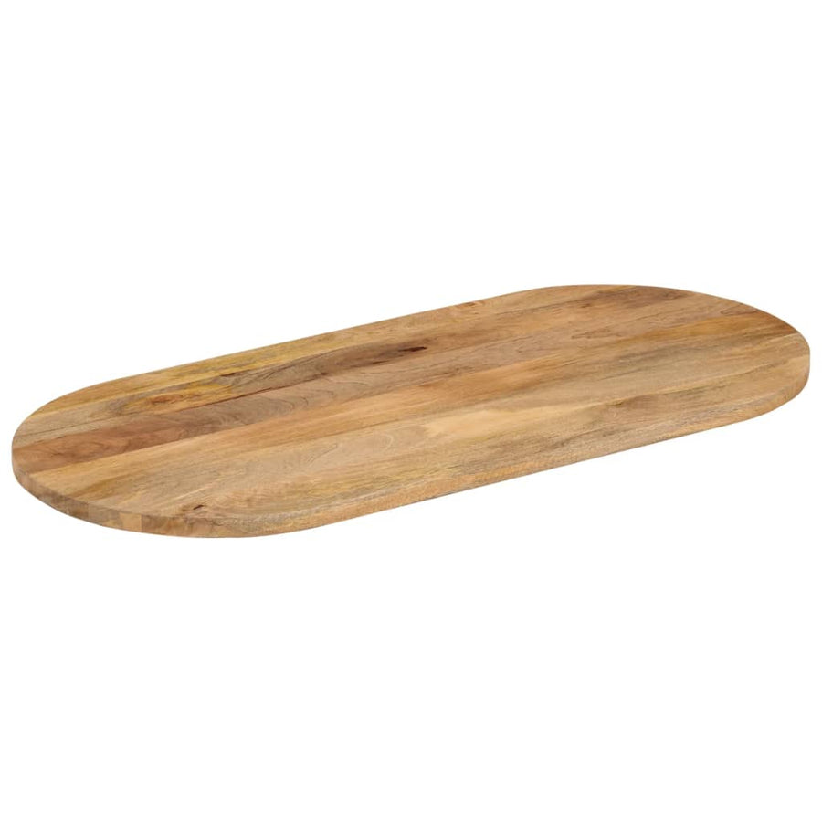 Tafelblad Ovaal 120X50X3,8 Cm Massief Mangohout