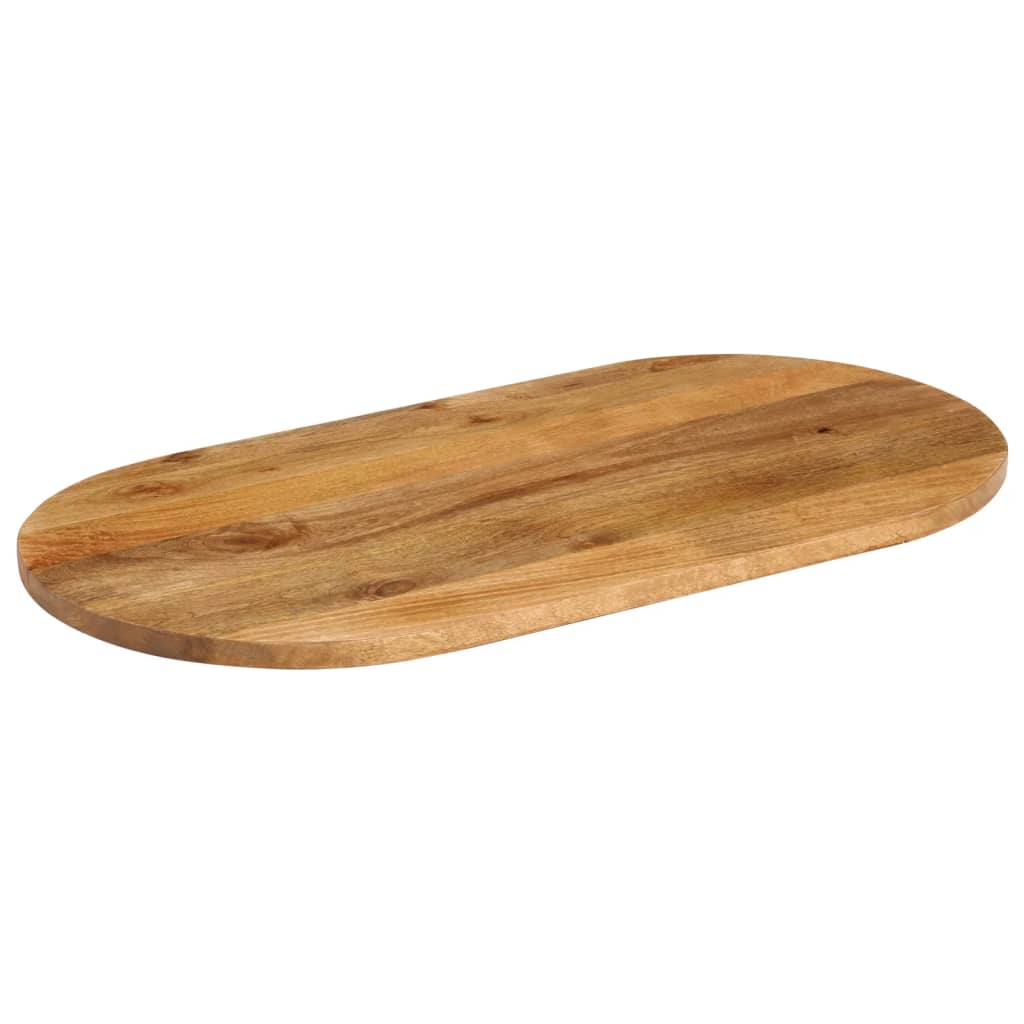 Tafelblad Ovaal 100X40X2,5 Cm Massief Mangohout