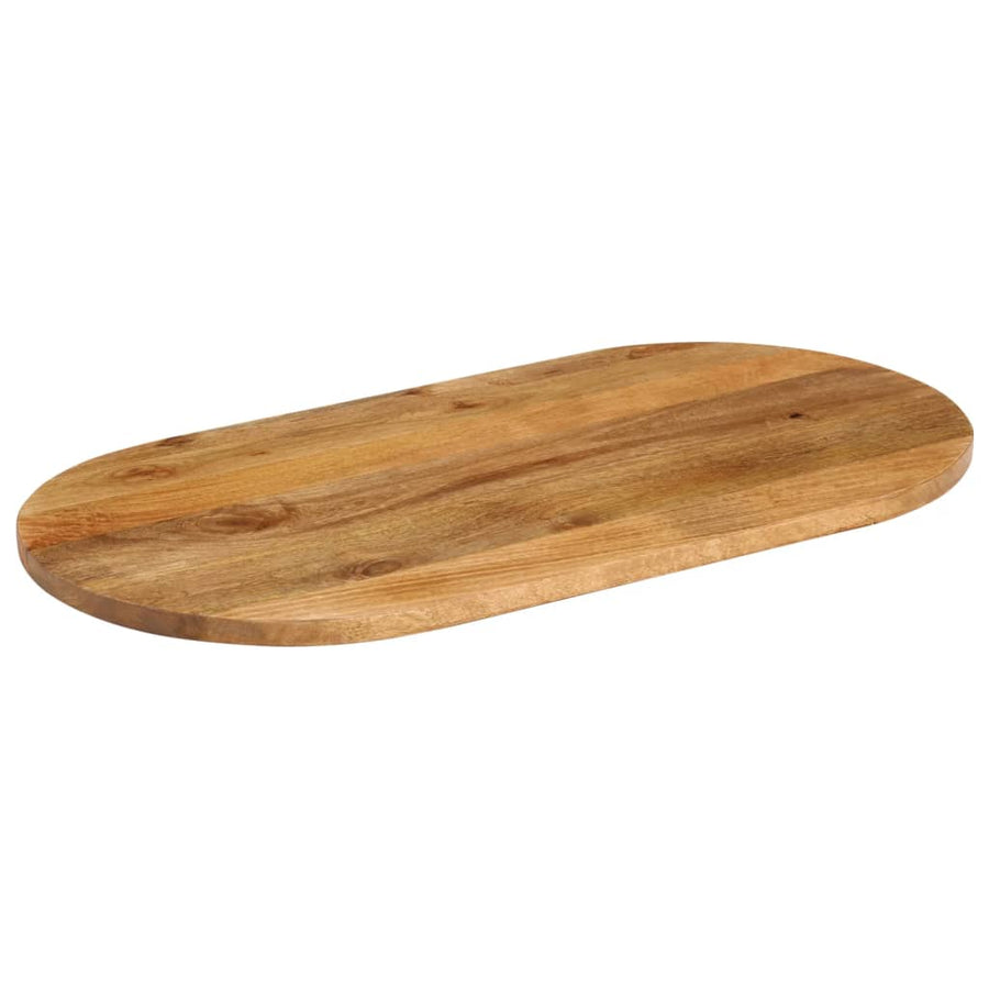 Tafelblad Ovaal 100X40X2,5 Cm Massief Mangohout