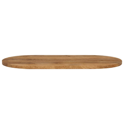 Tafelblad Ovaal 110X40X2,5 Cm Massief Mangohout Donkerbruin