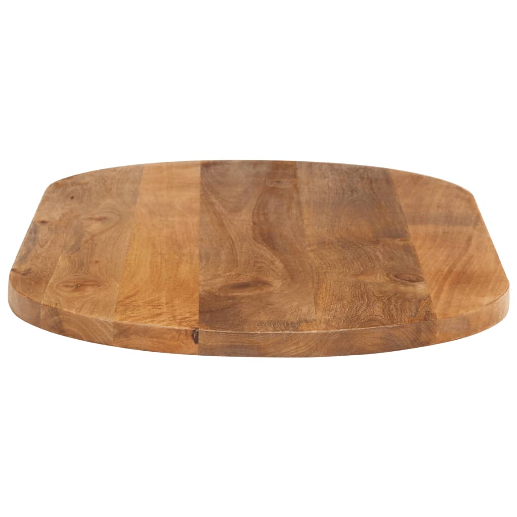 Tafelblad Ovaal 110X50X2,5 Cm Massief Mangohout Donkerbruin