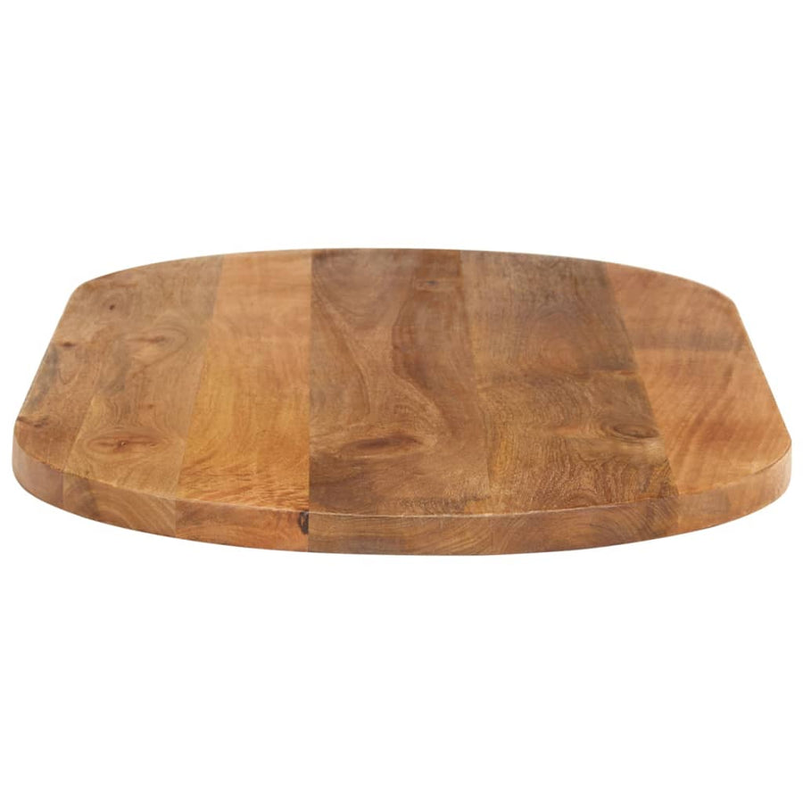 Tafelblad Ovaal 140X60X2,5 Cm Massief Mangohout Mangohout (Eikenafwerking) 25 mm