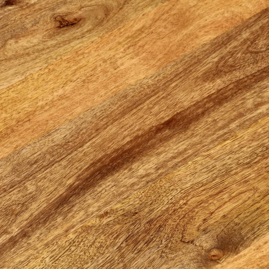 Tafelblad Ovaal 140X60X2,5 Cm Massief Mangohout Mangohout (Eikenafwerking) 25 mm