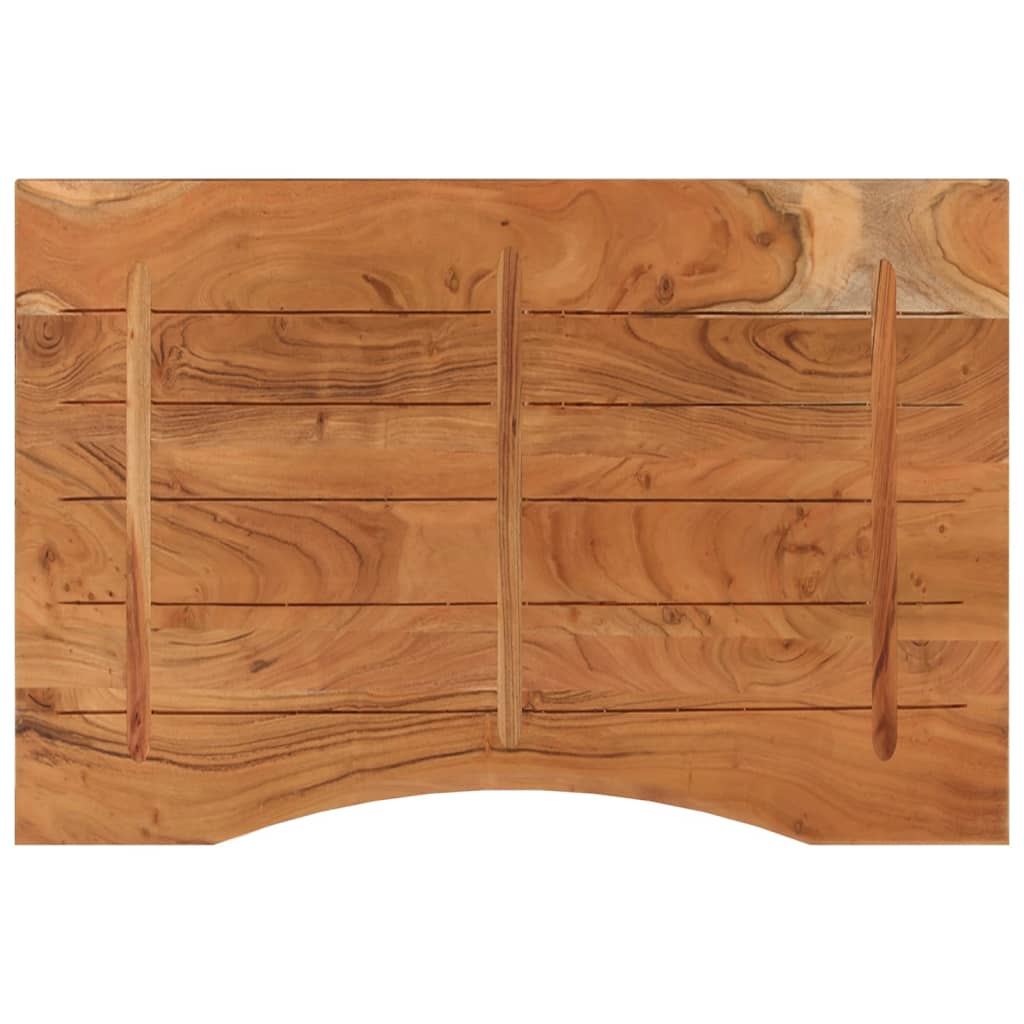 Bureaublad Rechthoekig 80X60X2,5 Cm Massief Acaciahout