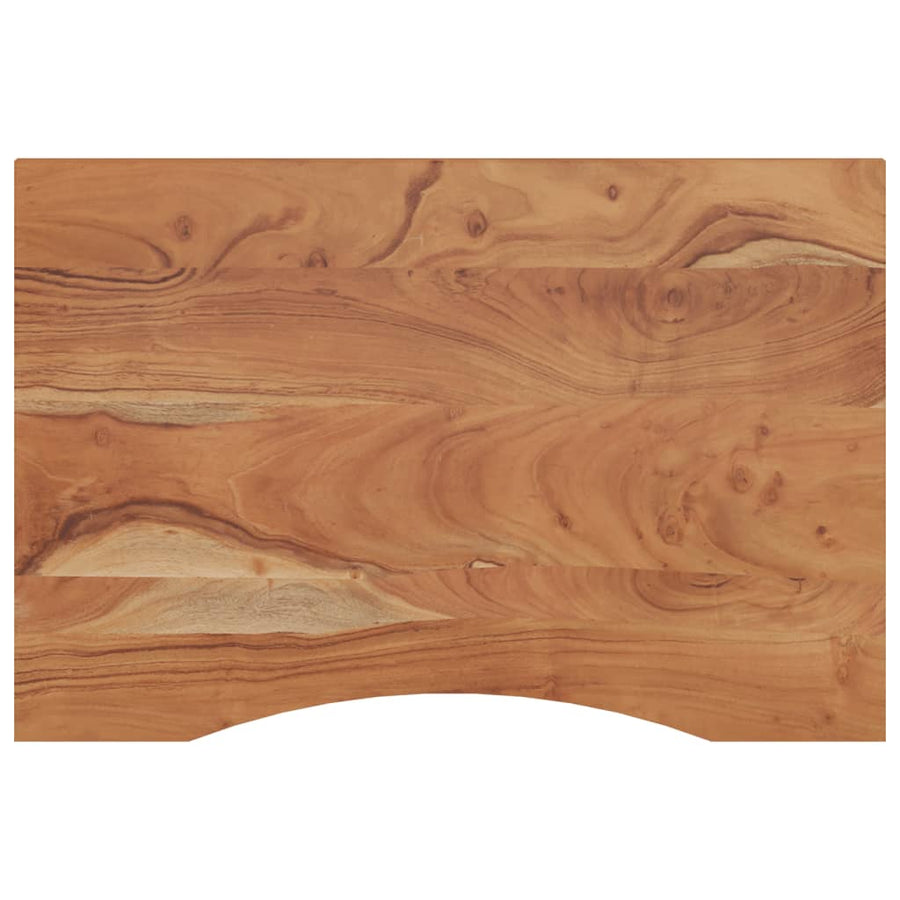 Bureaublad Rechthoekig 90X60X2,5 Cm Massief Acaciahout