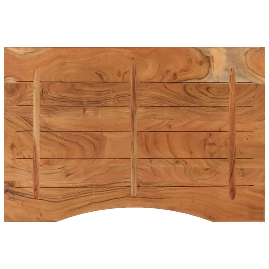 Bureaublad Rechthoekig 90X60X2,5 Cm Massief Acaciahout