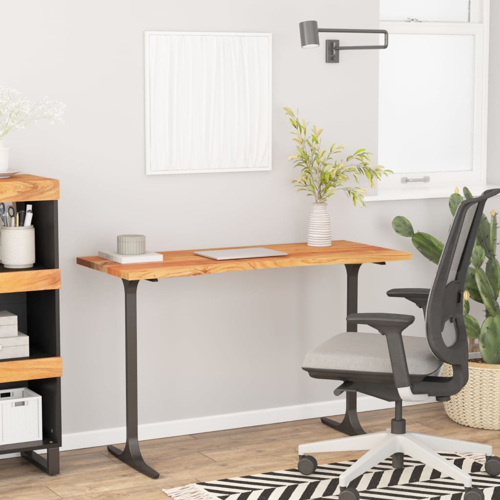 Bureaublad rechthoekig 140x60x2,5 cm massief acaciahout