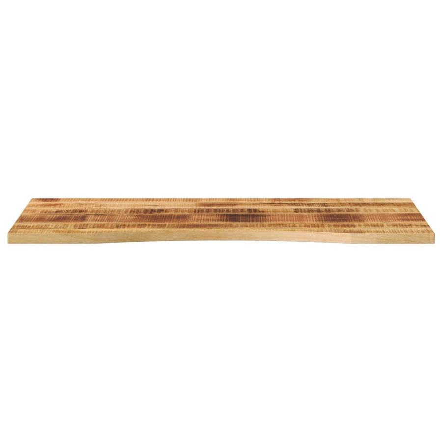 Bureaublad met ronding 110x50x2,5 cm massief ruw mangohout