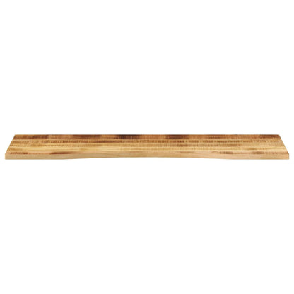 Bureaublad met ronding 160x50x2,5 cm massief ruw mangohout
