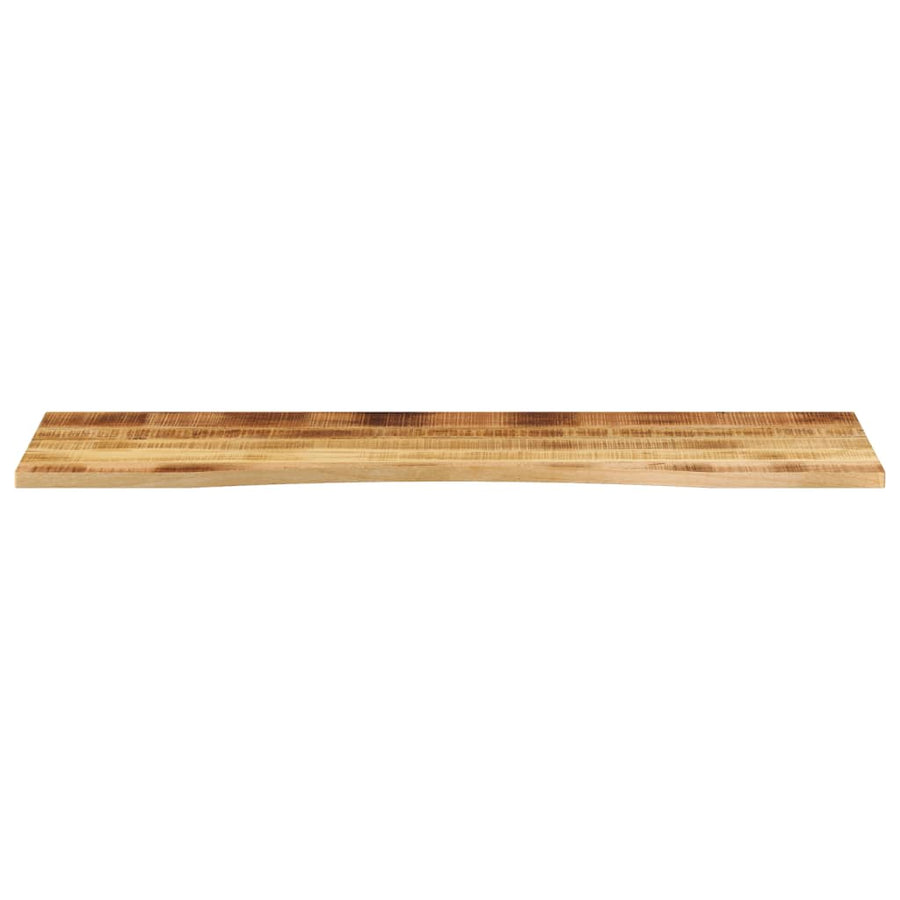 Bureaublad met ronding 160x50x2,5 cm massief ruw mangohout