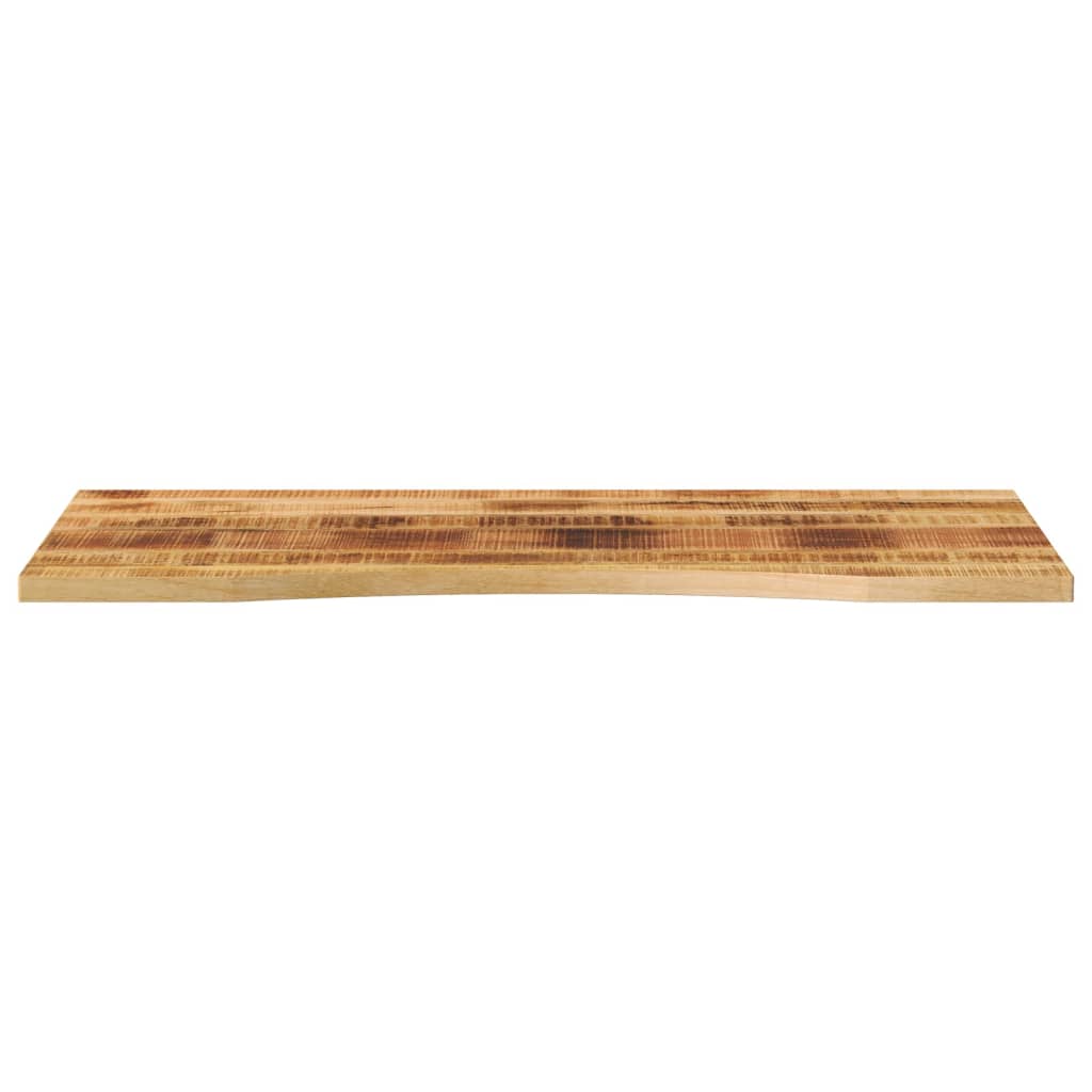 Bureaublad met ronding 110x60x2,5 cm massief ruw mangohout