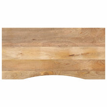 Bureaublad met ronding 110x50x2,5 cm massief ruw mangohout