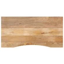 Bureaublad met ronding 140x50x2,5 cm massief ruw mangohout