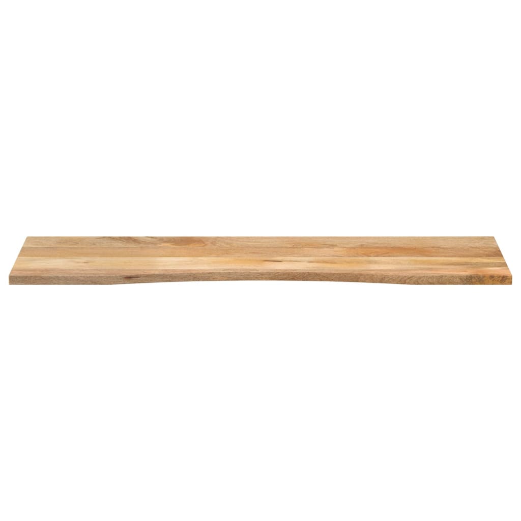 Bureaublad met ronding 160x50x2,5 cm massief ruw mangohout