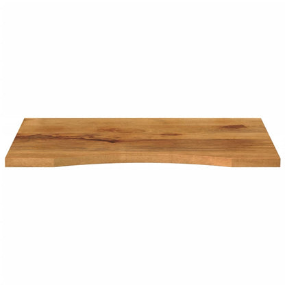 Bureaublad met ronding 90x50x2,5 cm massief ruw mangohout