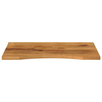 Bureaublad met ronding 100x50x2,5 cm massief ruw mangohout