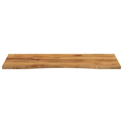 Bureaublad met ronding 110x50x2,5 cm massief ruw mangohout