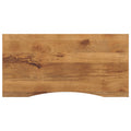 Bureaublad met ronding 140x50x2,5 cm massief ruw mangohout