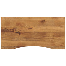 Bureaublad met ronding 140x50x2,5 cm massief ruw mangohout