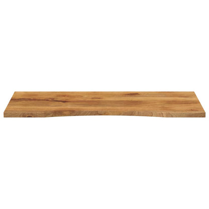 Bureaublad met ronding 140x50x2,5 cm massief ruw mangohout