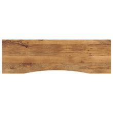 Bureaublad met ronding 160x50x2,5 cm massief ruw mangohout