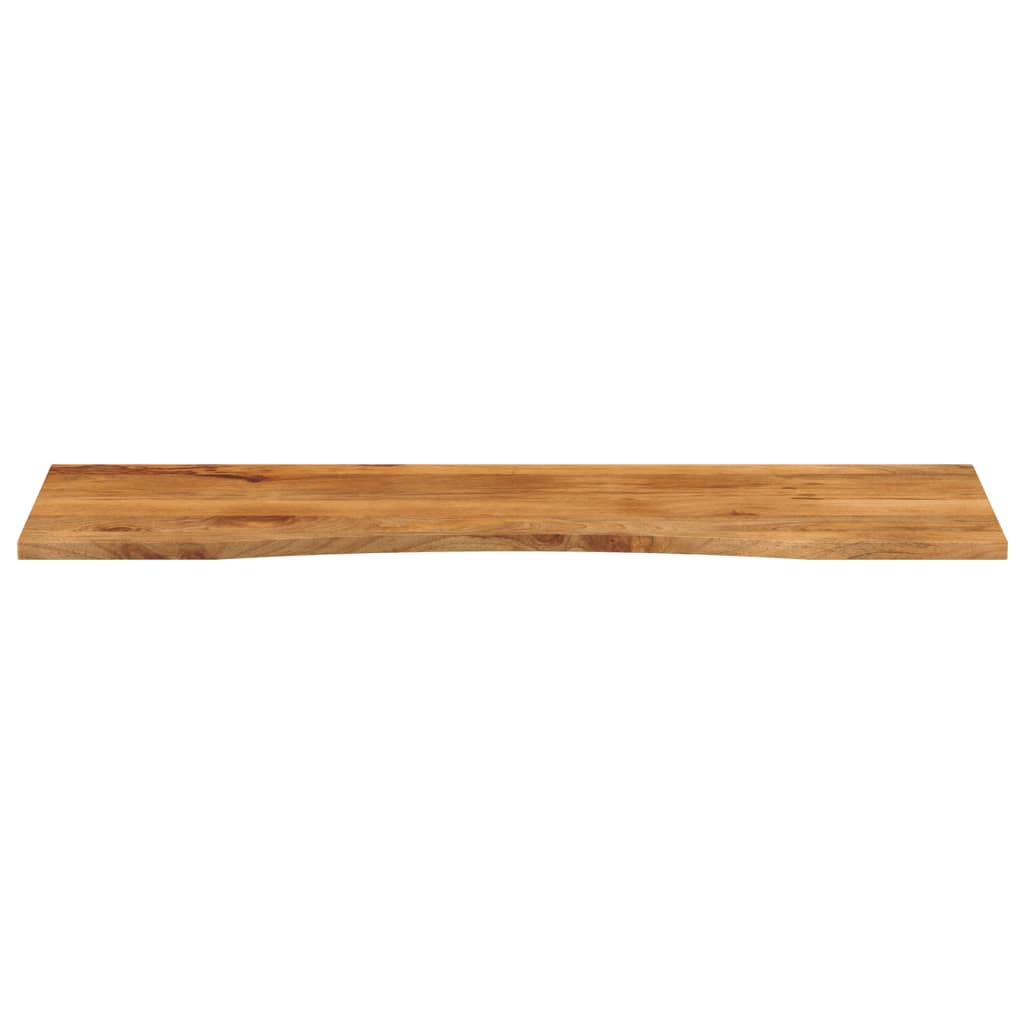 Bureaublad met ronding 160x50x2,5 cm massief ruw mangohout