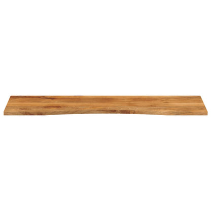 Bureaublad met ronding 160x50x2,5 cm massief ruw mangohout