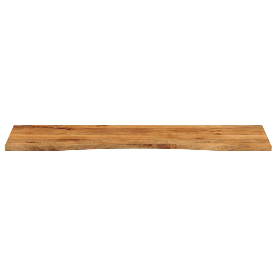 Bureaublad met ronding 160x50x2,5 cm massief ruw mangohout