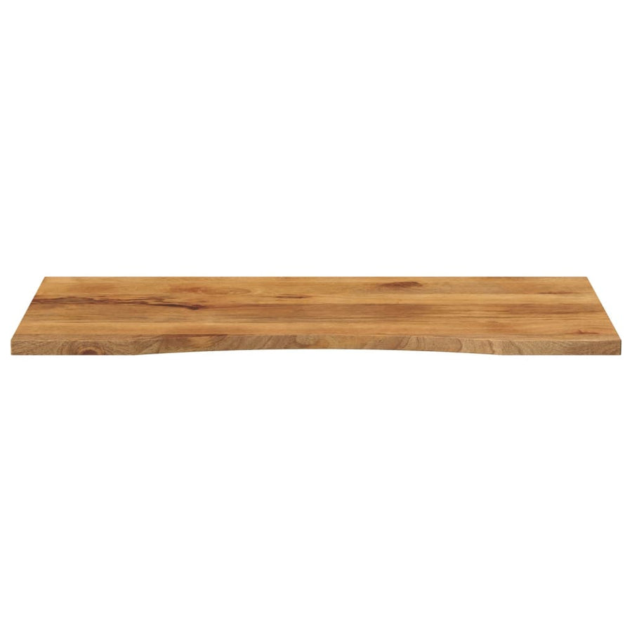 Bureaublad met ronding 110x60x2,5 cm massief ruw mangohout