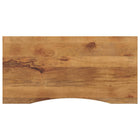 Bureaublad 140x60x2.5 cm massief mangohout zwart