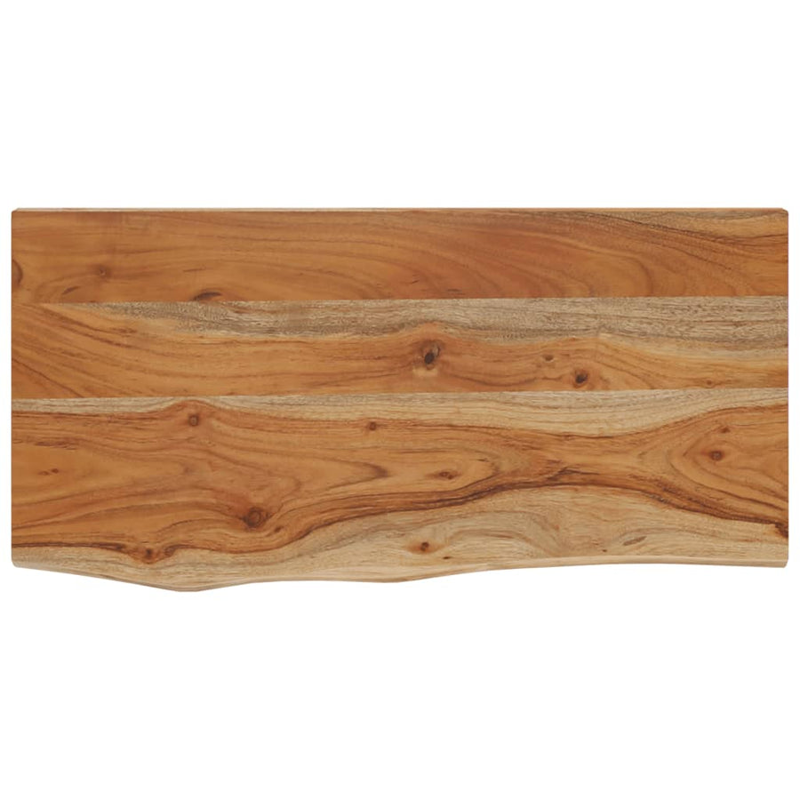 Wandschap Rechthoekig Natuurlijke Rand 40X20X2,5 Cm Acaciahout
