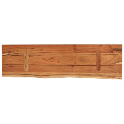 Wandschap Rechthoekig Natuurlijke Rand 60X20X2,5 Cm Acaciahout