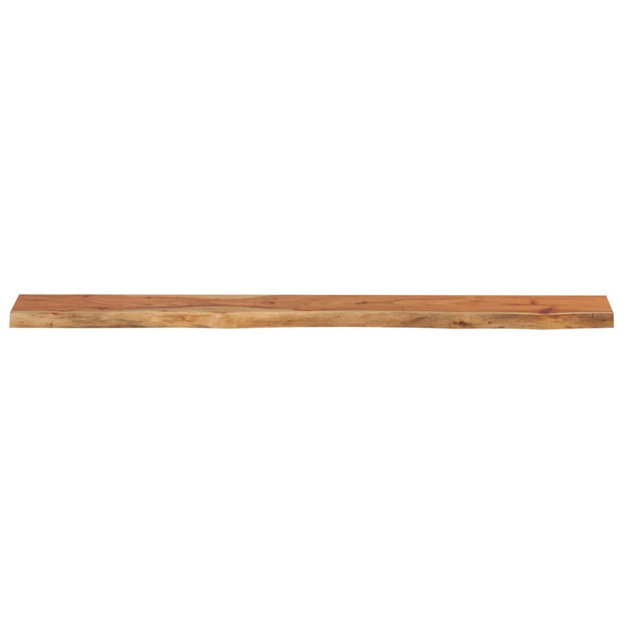 Wandschap Rechthoekig Natuurlijke Rand 140X20X2,5 Cm Acaciahout